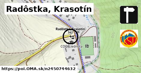 Radôstka, Krasotín