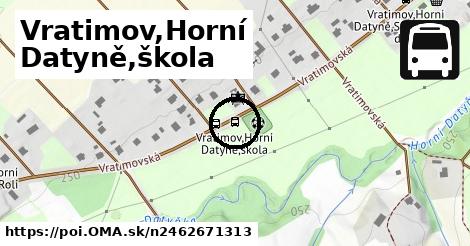 Vratimov,Horní Datyně,škola