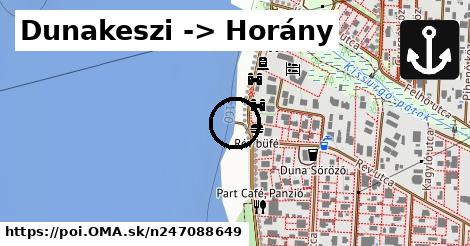 Dunakeszi -> Horány