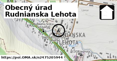 Obecný úrad Rudnianska Lehota