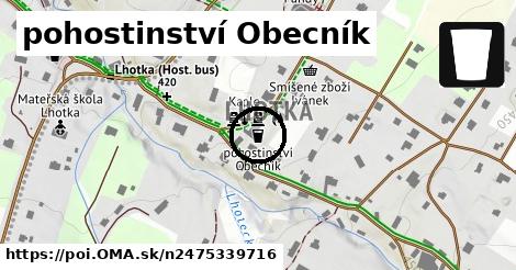 pohostinství Obecník