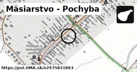 Mäsiarstvo - Pochyba