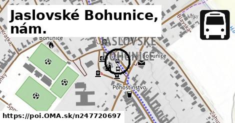 Jaslovské Bohunice, nám.