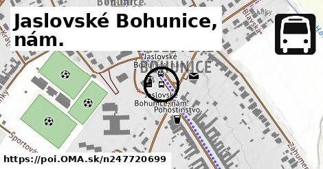 Jaslovské Bohunice, nám.