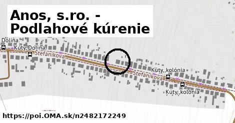 Anos, s.ro. - Podlahové kúrenie