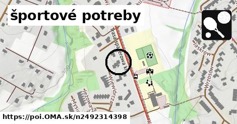 športové potreby