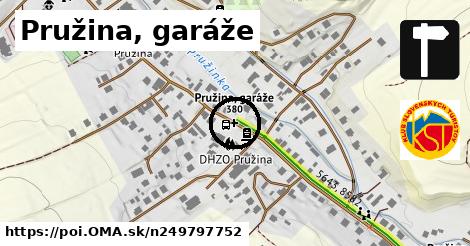 Pružina, garáže