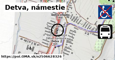 Detva, námestie