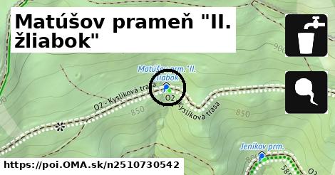 Matúšov prameň "II. žliabok"