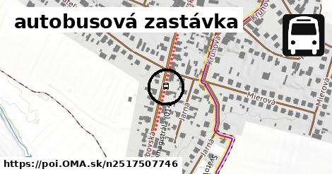 autobusová zastávka