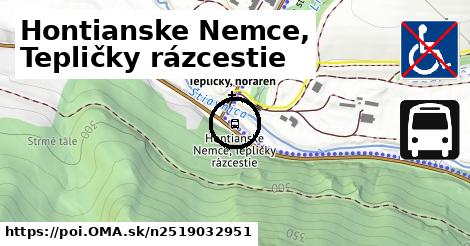 Hontianske Nemce, Tepličky rázcestie