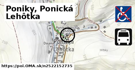 Poniky, Ponická Lehôtka