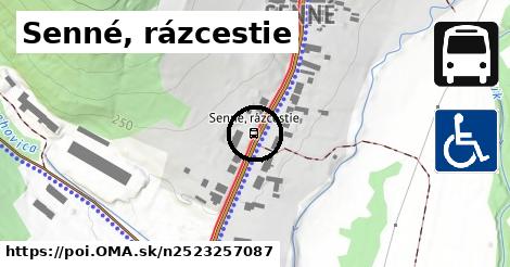 Senné, rázcestie