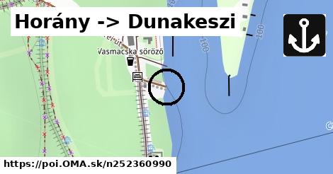 Horány -> Dunakeszi