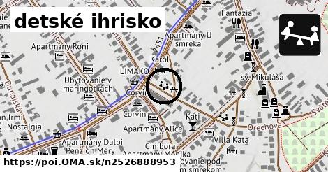 detské ihrisko