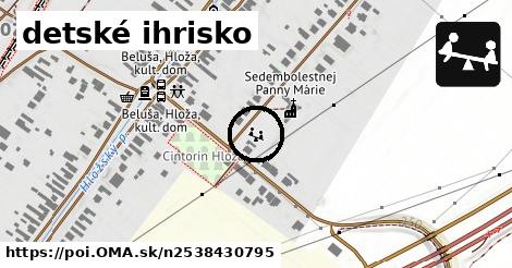 detské ihrisko