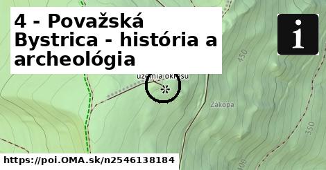 4 - Považská Bystrica - história a archeológia