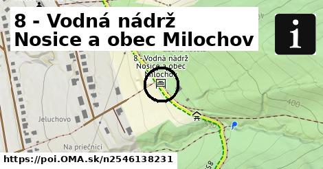 8 - Vodná nádrž Nosice a obec Milochov