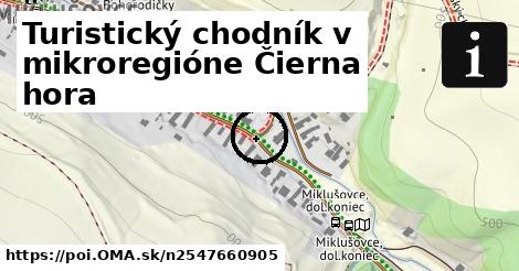 Turistický chodník v mikroregióne Čierna hora