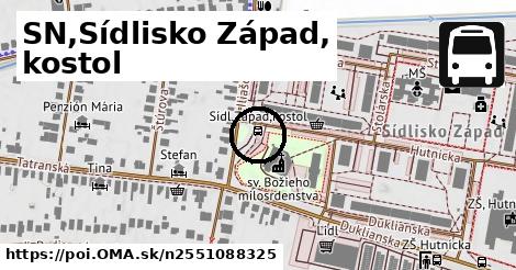 SN,Sídlisko Západ, kostol