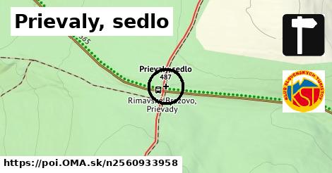 Prievaly, sedlo