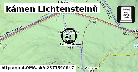 kámen Lichtensteinů