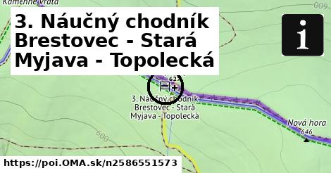 3. Náučný chodník Brestovec - Stará Myjava - Topolecká