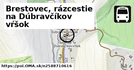 Brestovec, rázcestie na Dúbravčíkov vŕšok