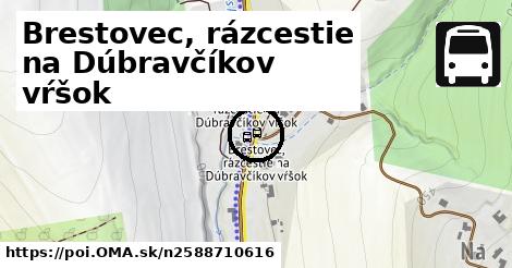 Brestovec, rázcestie na Dúbravčíkov vŕšok