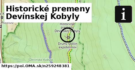 Historické premeny Devínskej Kobyly