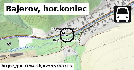 Bajerov, hor.koniec