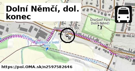 Dolní Němčí, dol. konec