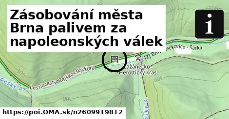 Zásobování města Brna palivem za napoleonských válek