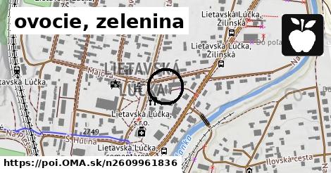 ovocie, zelenina