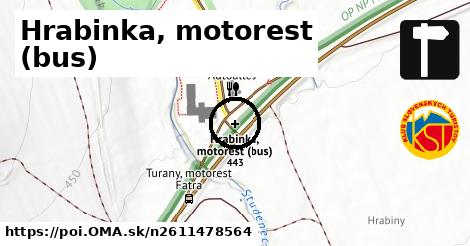 Hrabinka, motorest (bus)