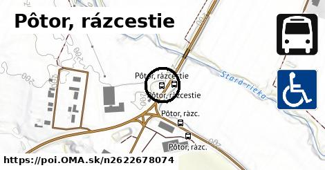 Pôtor, rázcestie