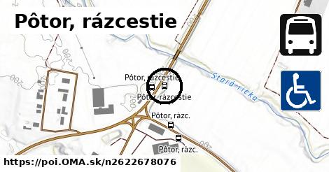 Pôtor, rázcestie