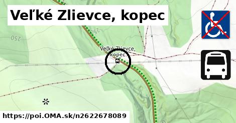 Veľké Zlievce, kopec