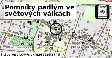 Pomníky padlým ve světových válkách