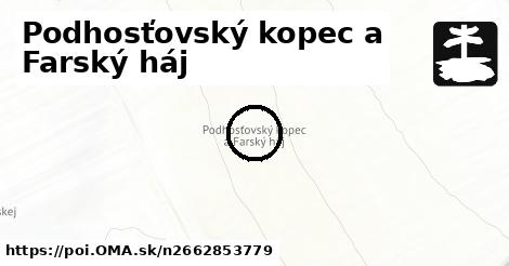 Podhosťovský kopec a Farský háj