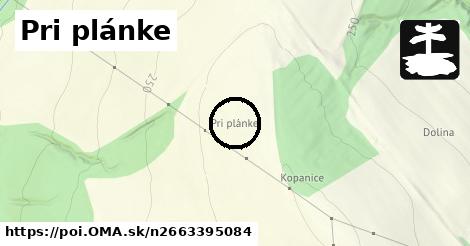 Pri plánke