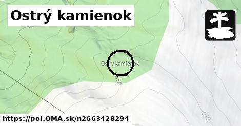 Ostrý kamienok