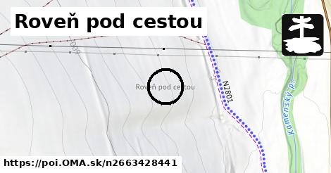 Roveň pod cestou