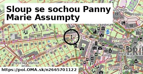 Sloup se sochou Panny Marie Assumpty