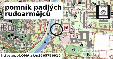 pomník padlých rudoarmějců