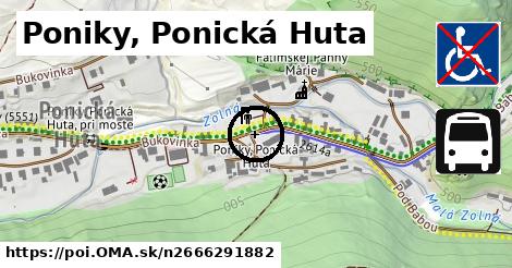 Poniky, Ponická Huta