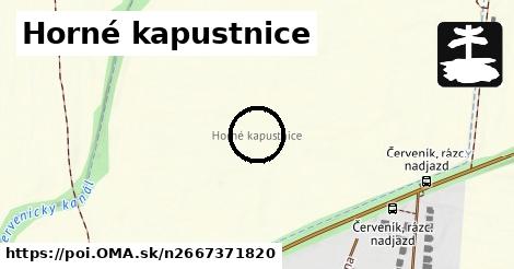 Horné kapustnice