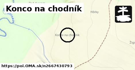 Konco na chodník