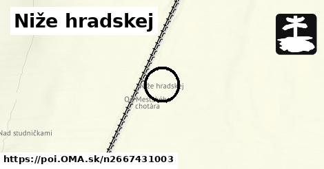 Niže hradskej