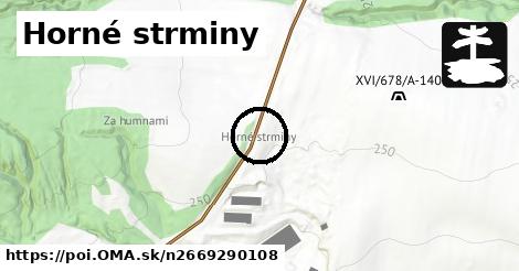 Horné strminy